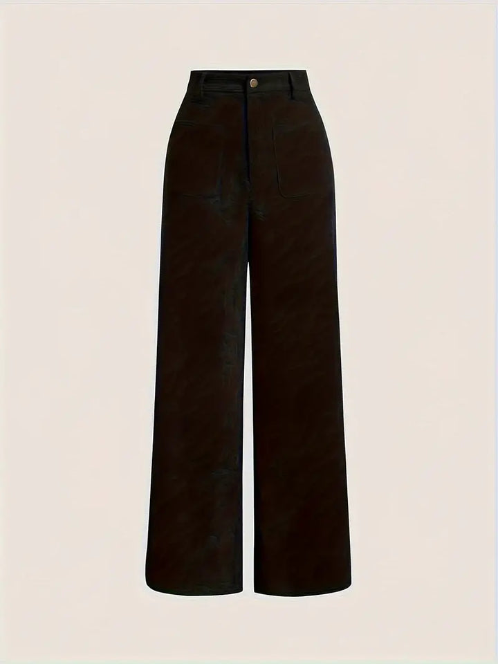 Lara - Straight leg corduroy dames broek