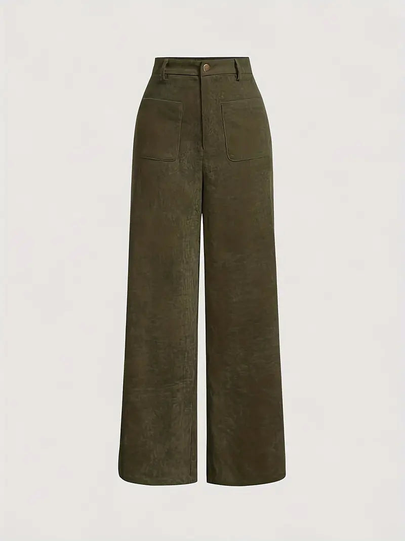 Lara - Straight leg corduroy dames broek