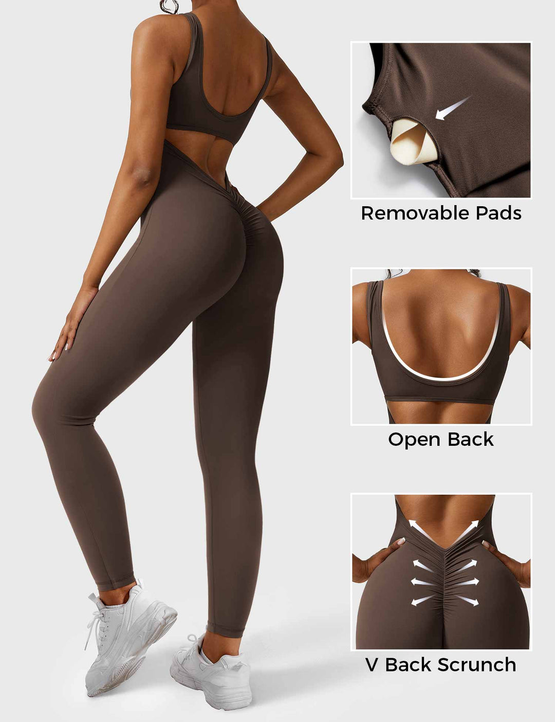 Lisa V-Back Jumpsuit